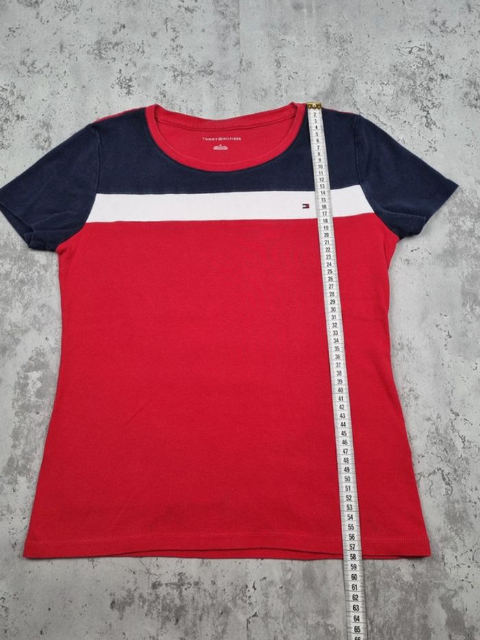 T-shirt Tommy Hilfiger rouge – Taille M Femme (mesures en photos) - photo numéro 5