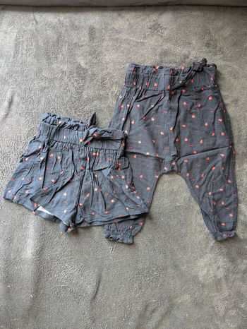 Lot pantalon + short Kiabi