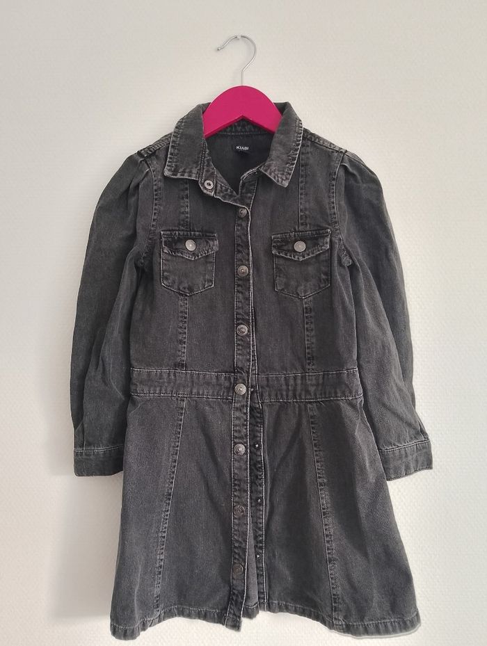 Robe jean noir Kiabi 8 ans - photo numéro 2