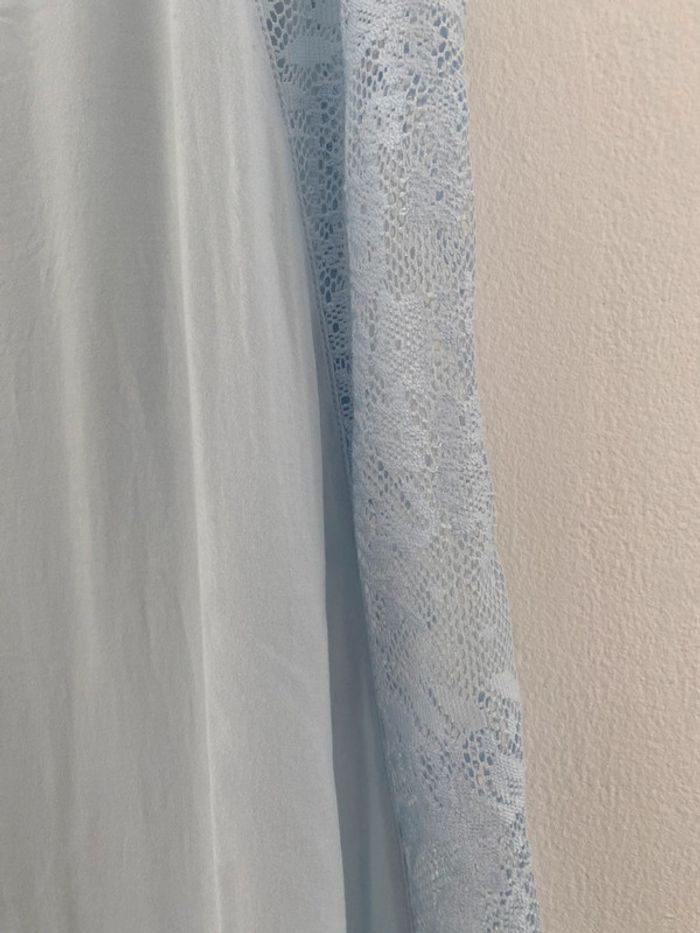 NafNaf Débardeur Bleu & Dentelles Taille 34/36 XS/S - photo numéro 3