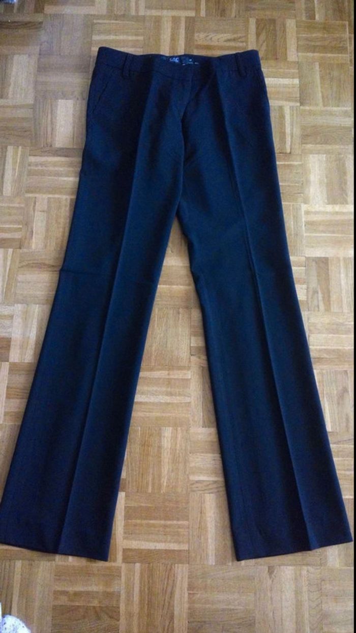 Pantalon  droit  noir  chic  T38  jamais  porte