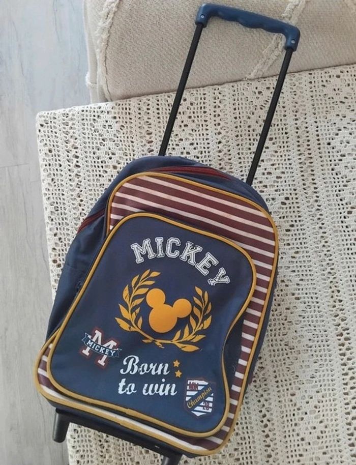 Sac cartable roulette Mickey