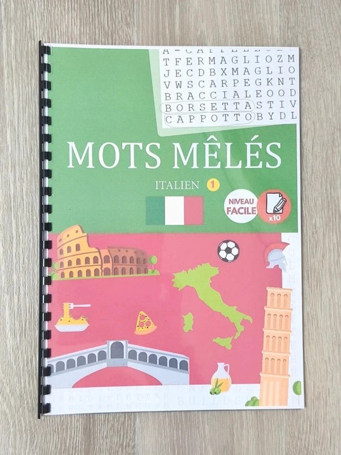 Mots Mêlés Italien 1 niveau Facile