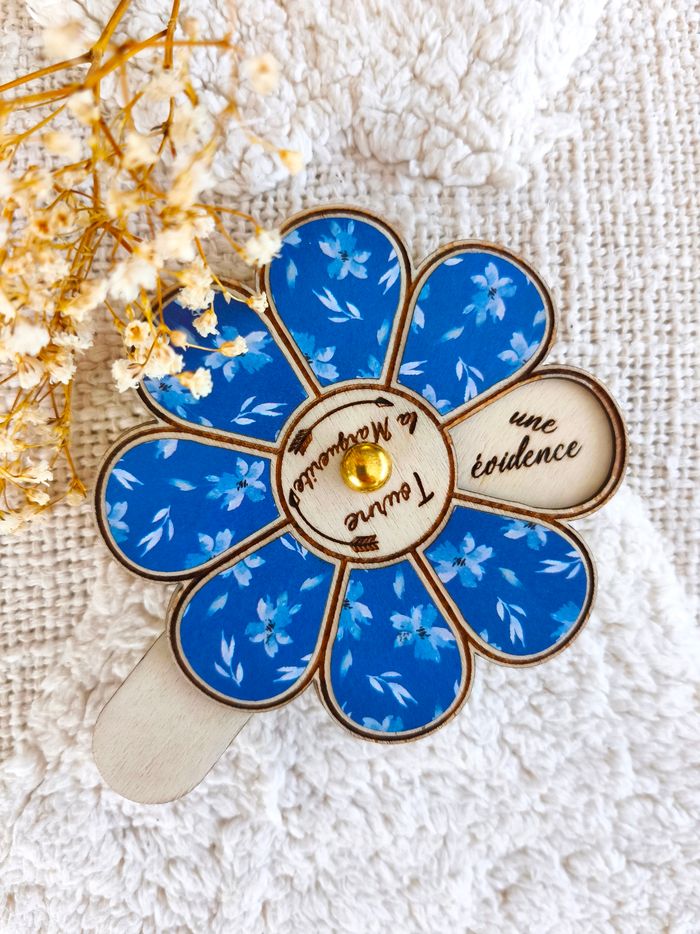 pâquerette  tournante "Veux-tu être mon parrain?" - photo numéro 2