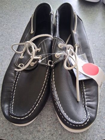 Mocassin marin bleu marine " P- 44"