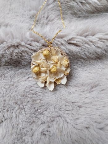 Collier fleurs séchées