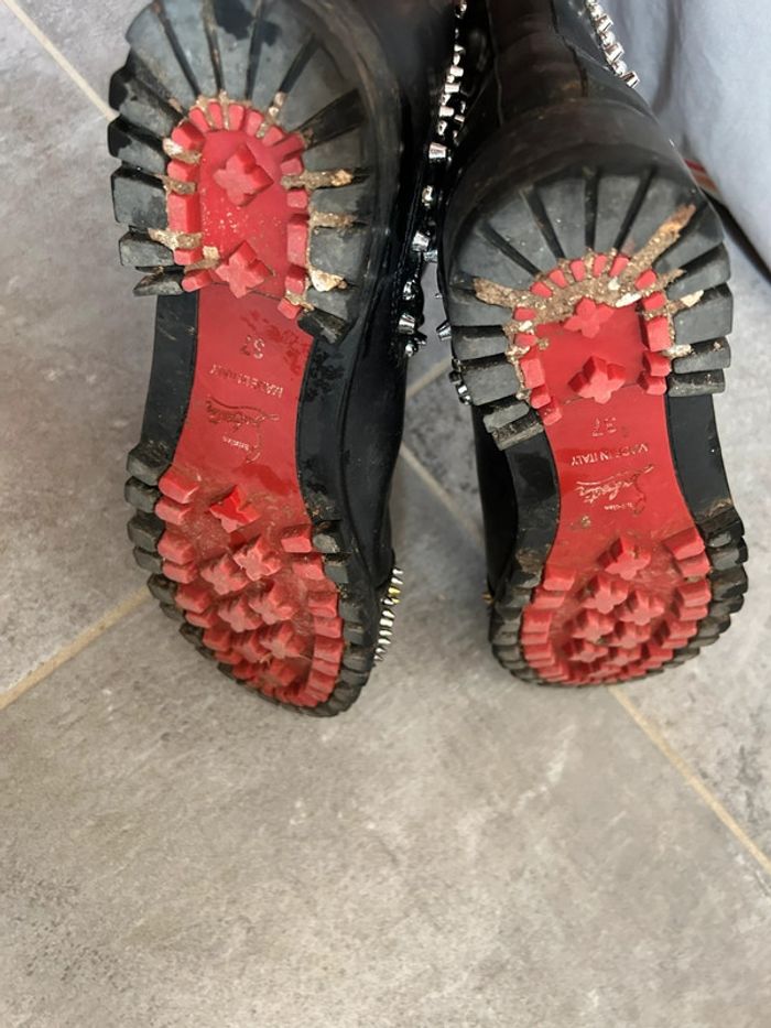 Bottines en cuir stylée T37 - photo numéro 7