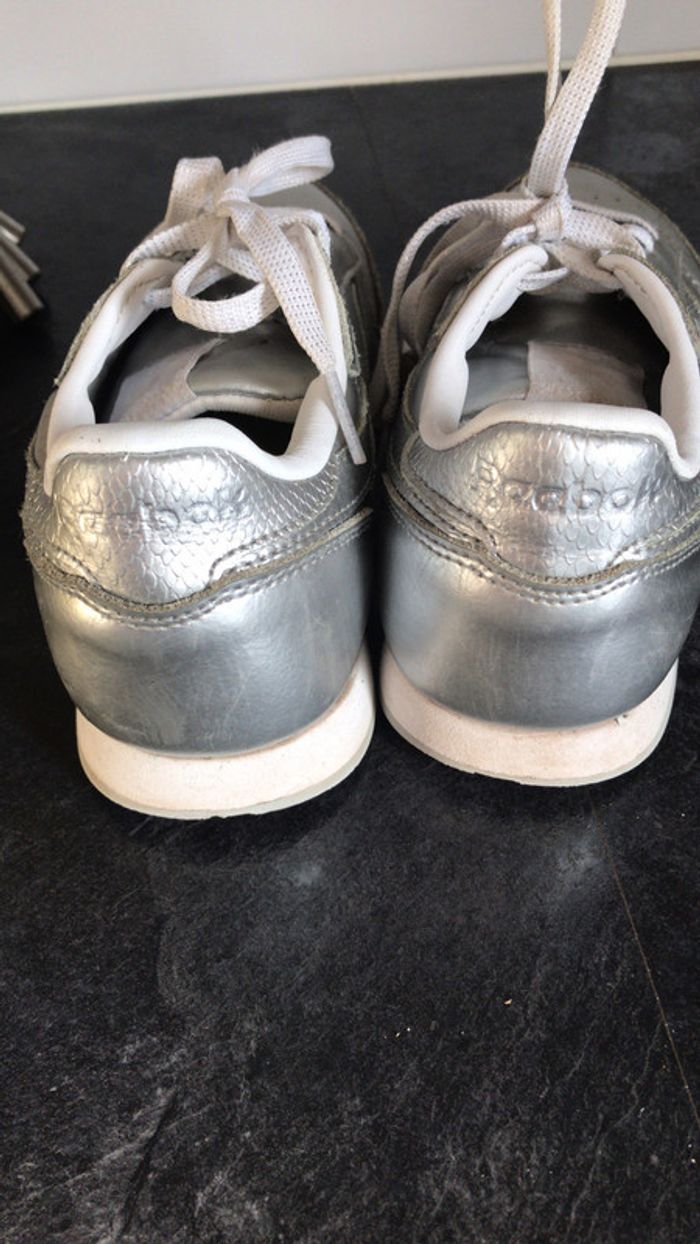 Baskets Reebok argentées - photo numéro 5