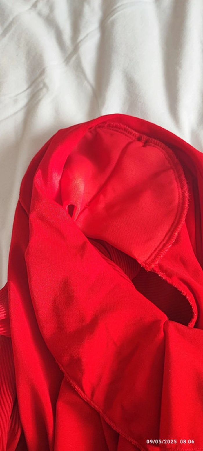 Haut rouge à volants - photo numéro 6