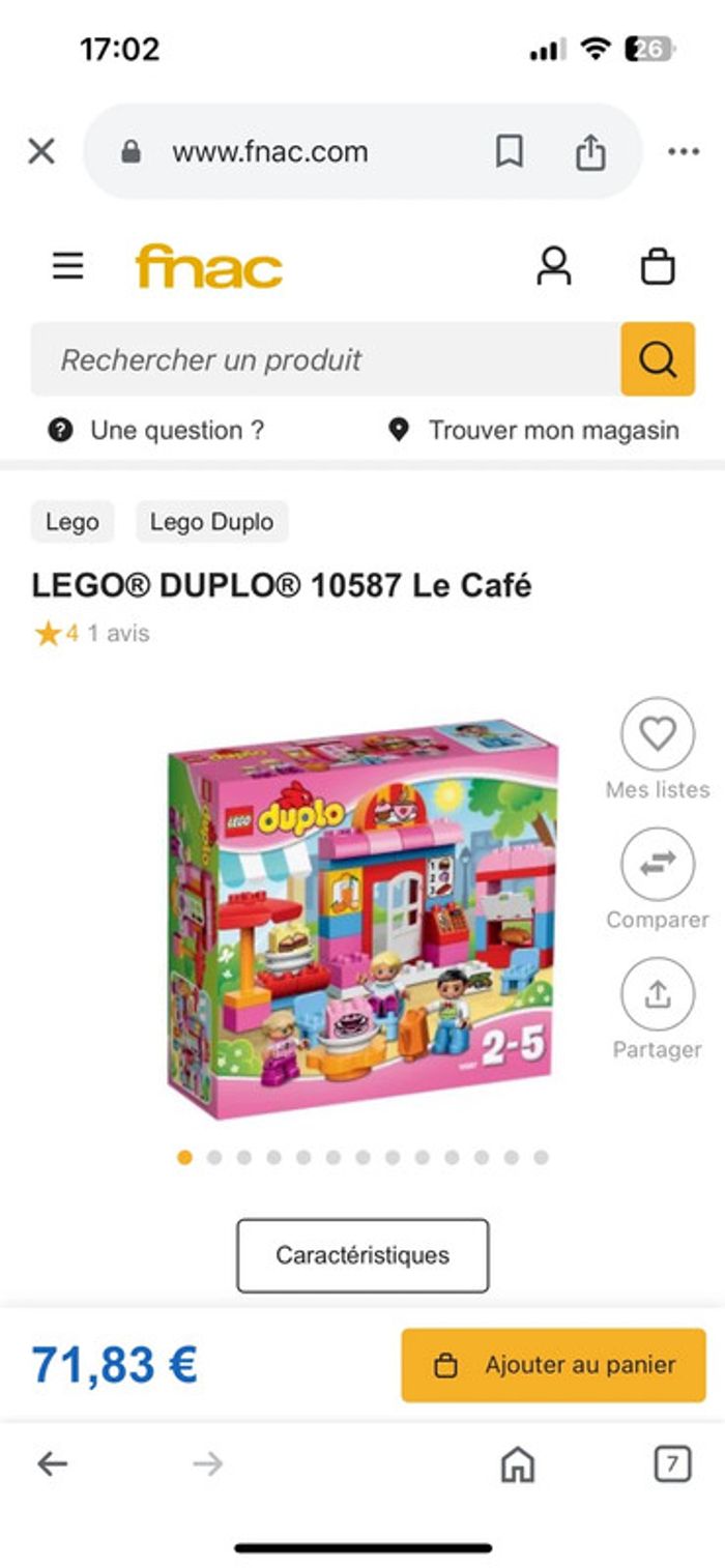 LEGO Duplo Le café (2015) numéro 10587 complet - photo numéro 3