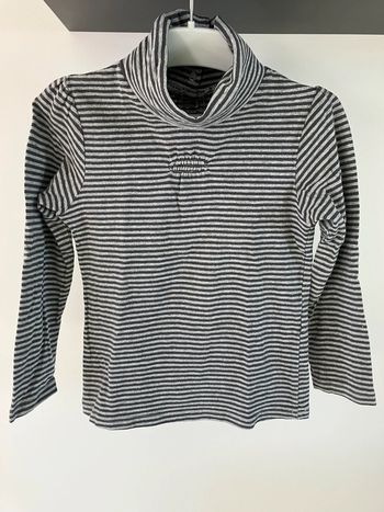 Pull rayé à col roulé Vertbaudet 4 ans