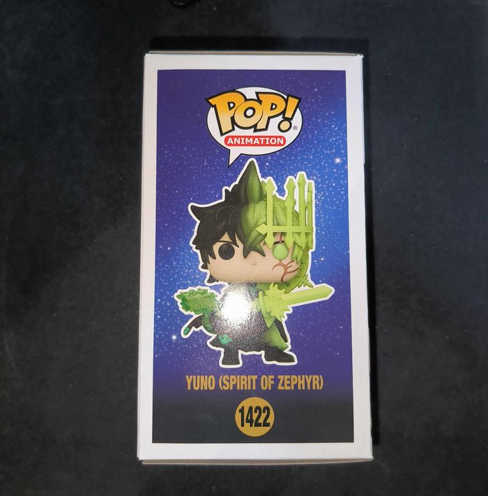 Figurine Funko Pop / Yuno (Spirit Of Zephyr) N°1422 / Black Clover / Glows In The Dark Funko Spécial - photo numéro 4