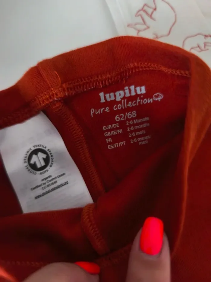 Ensemble neuf pantalon legging, haut manches longues et bavoir - photo numéro 2