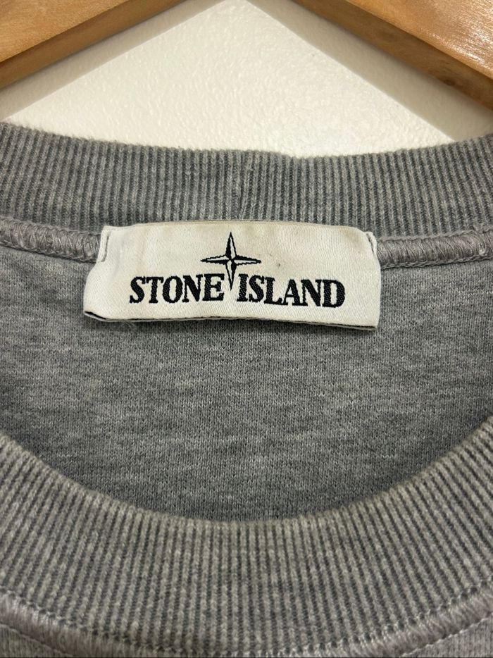 Pull gris stone Island - photo numéro 3