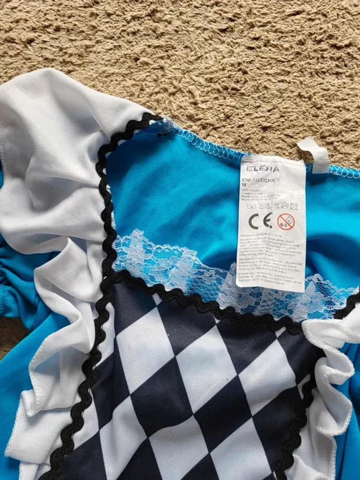 Robe bleue  à damier - Déguisement Alice au pays de merveilles - photo numéro 8