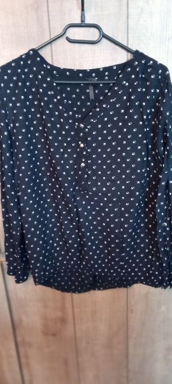 chemise noir à motifs