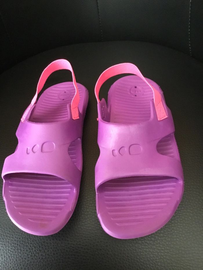 Sandales de plage 31/32 violettes avec élastique Nabaiji - photo numéro 2