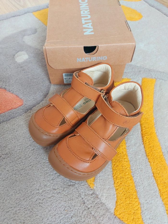 Sandales Naturino barefoot Irtys cognac scratchs 26