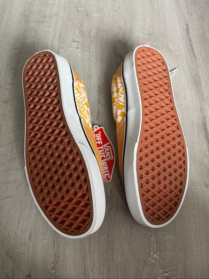 Paire de vans mixte neuve H/F jaune orange T36,5 - photo numéro 3