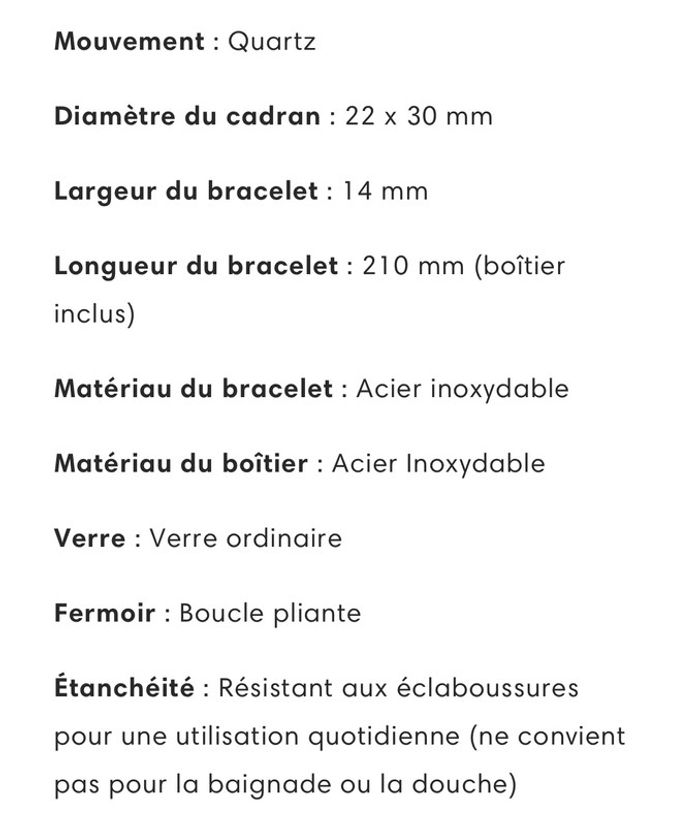 Ximili montre blanche dorée et bracelet acier inoxydable - photo numéro 3