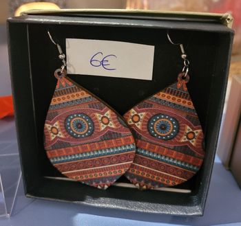Boucles d'oreilles en bois