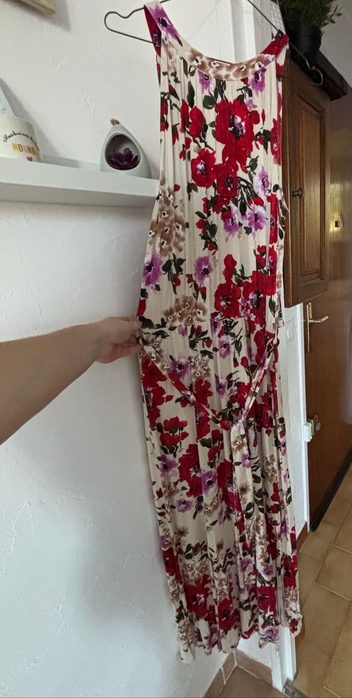 Robe longue à fleurs