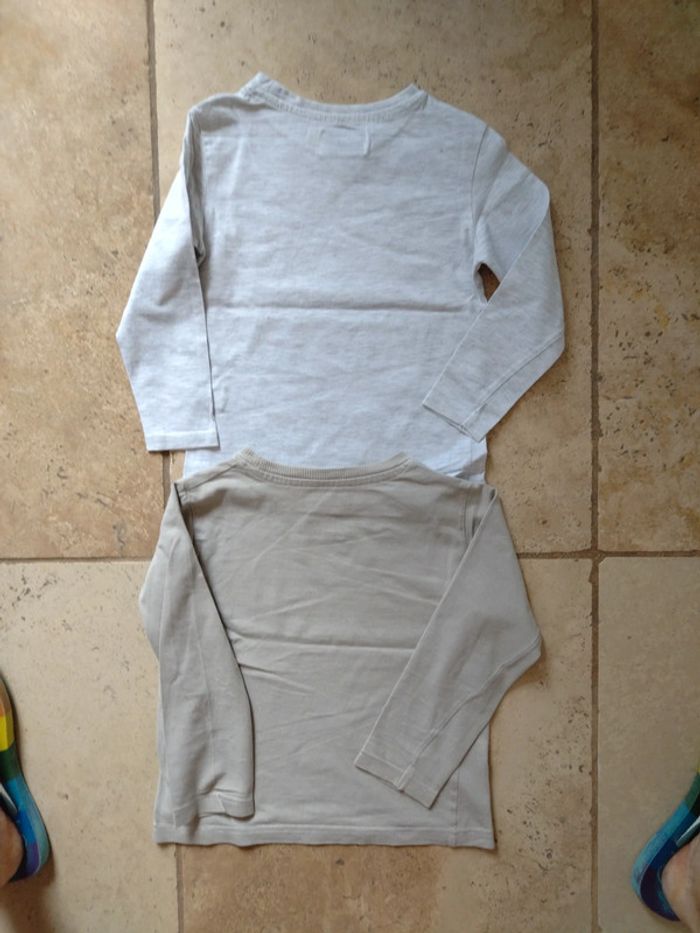 Lot de 2 t shirt manches longues garçon en 4 ans - photo numéro 3