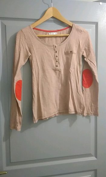 Tee shirt Manches longues beige cache cache taille 0       1