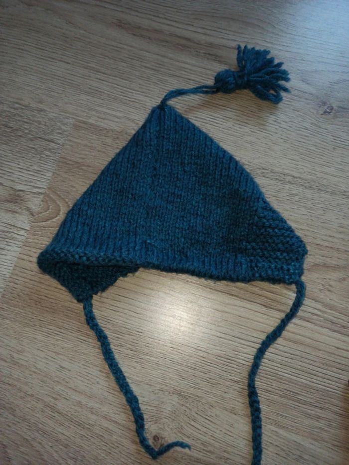 Bonnet péruvien tricoté à la main - photo numéro 3