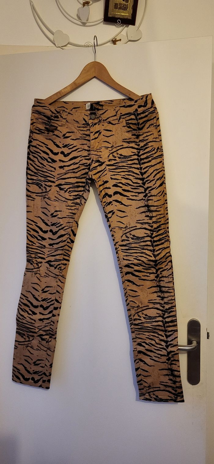 Jean imprimé tigre - photo numéro 2
