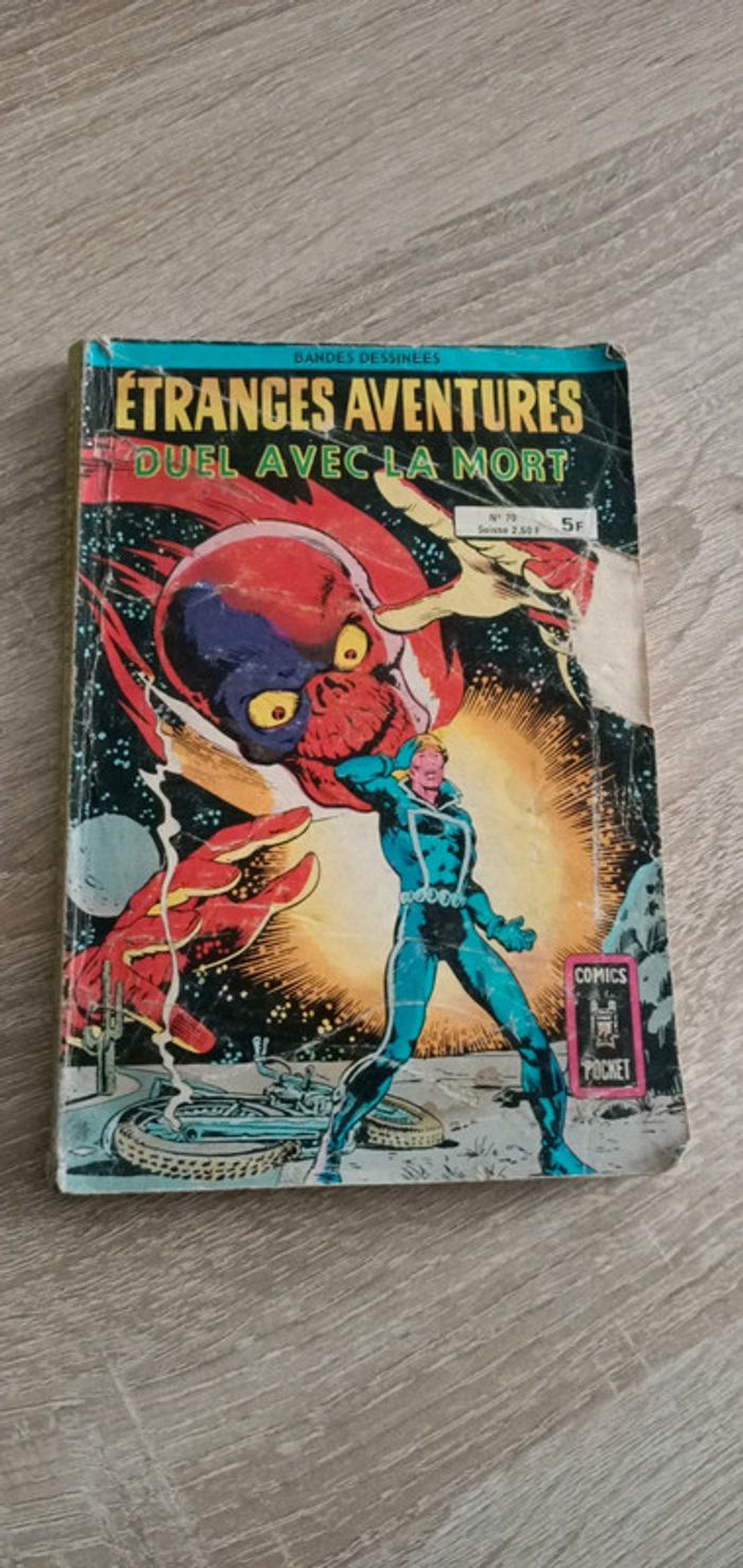 Bande dessiné Étranges aventures duel avec la mort - photo numéro 2