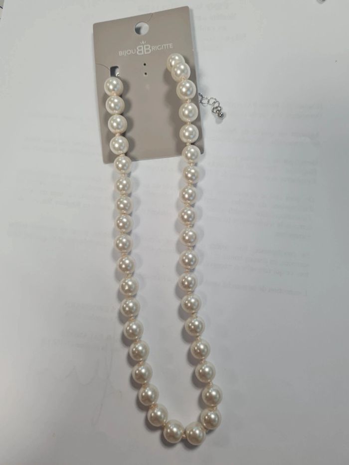 Collier de perles ras de cou 🤍