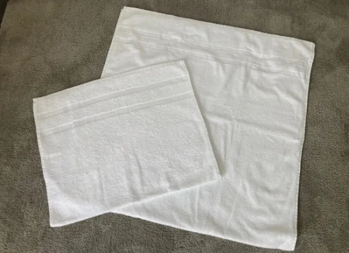 Serviette de bain blanche 100% coton - photo numéro 2