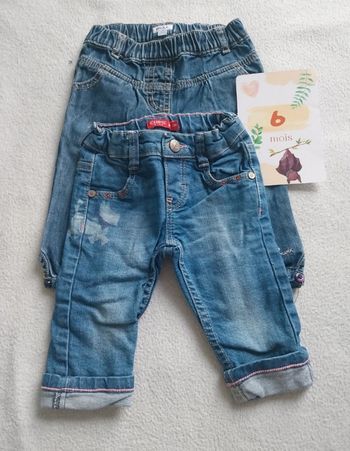 Lot 2 pantalon 6 mois