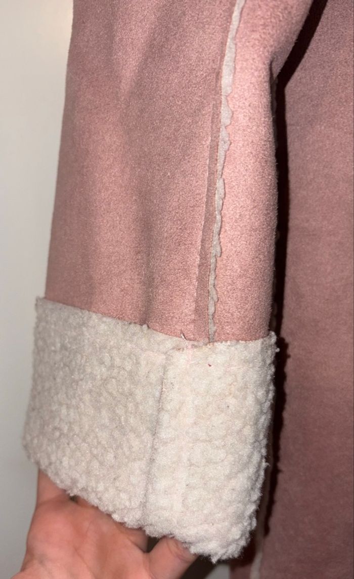 Manteau d’hiver effet suédine femme S - photo numéro 5