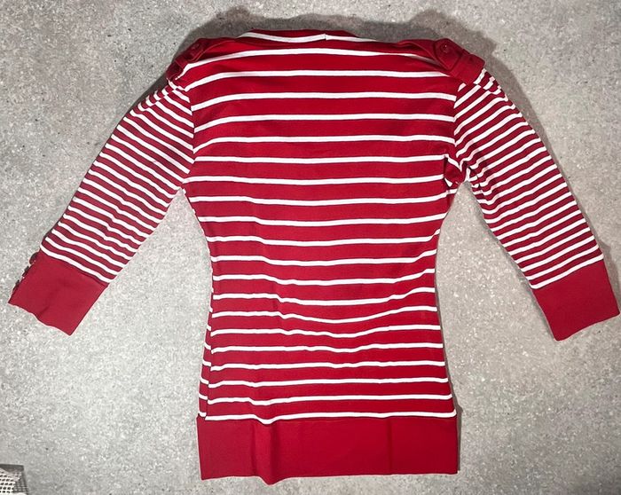🎉 Pull rayé Morgan rouge et blanc taille S_M 🎉 - photo numéro 3