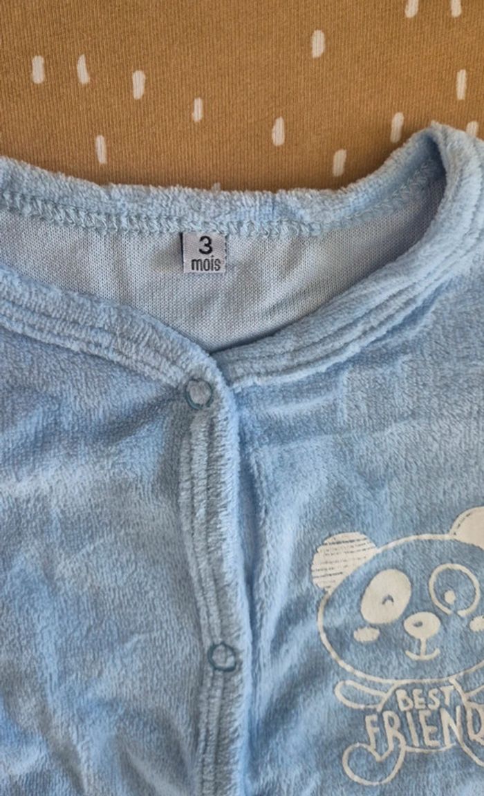 Pyjama velours 3 mois - photo numéro 2