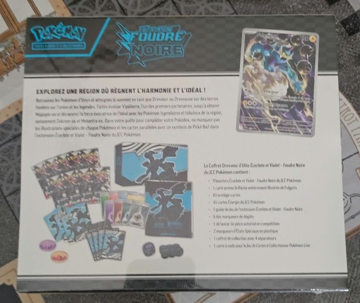 Pokémon ETB - Coffret dresseur d'elite EV10.5 - Foudre noire ( bloc écarlate et violet ) - neuf scellé - photo numéro 2