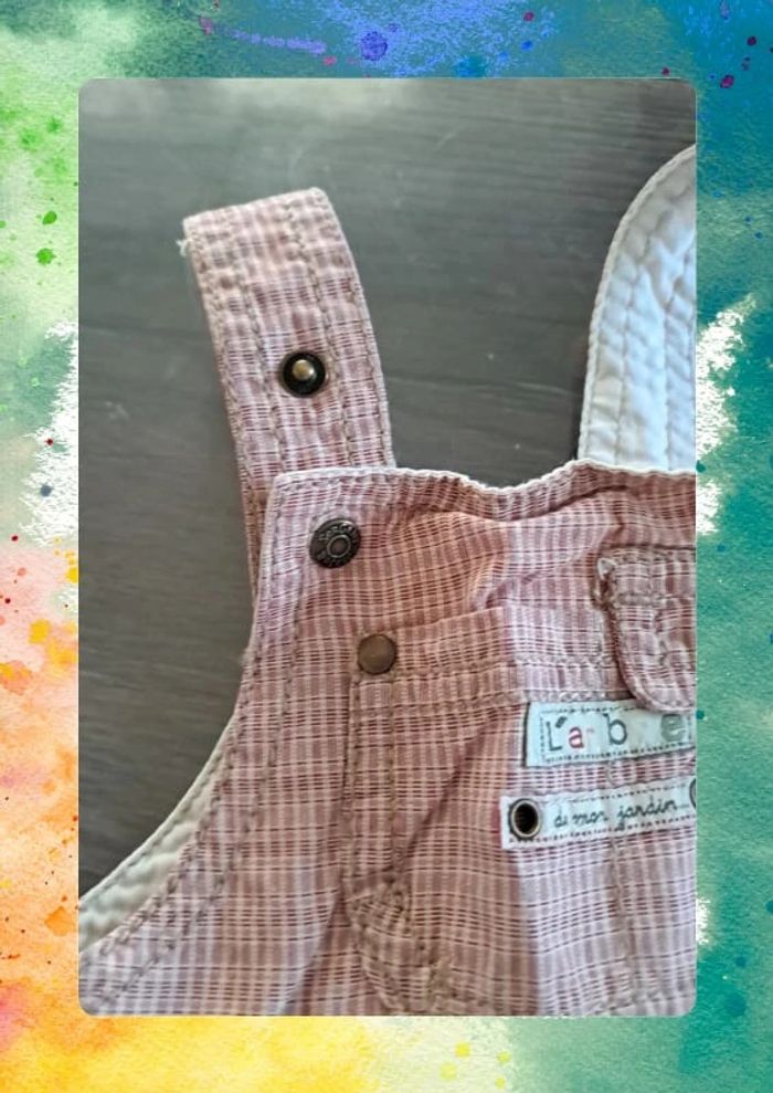 Salopette courte bébé - 9 mois - Sergent Major - photo numéro 4