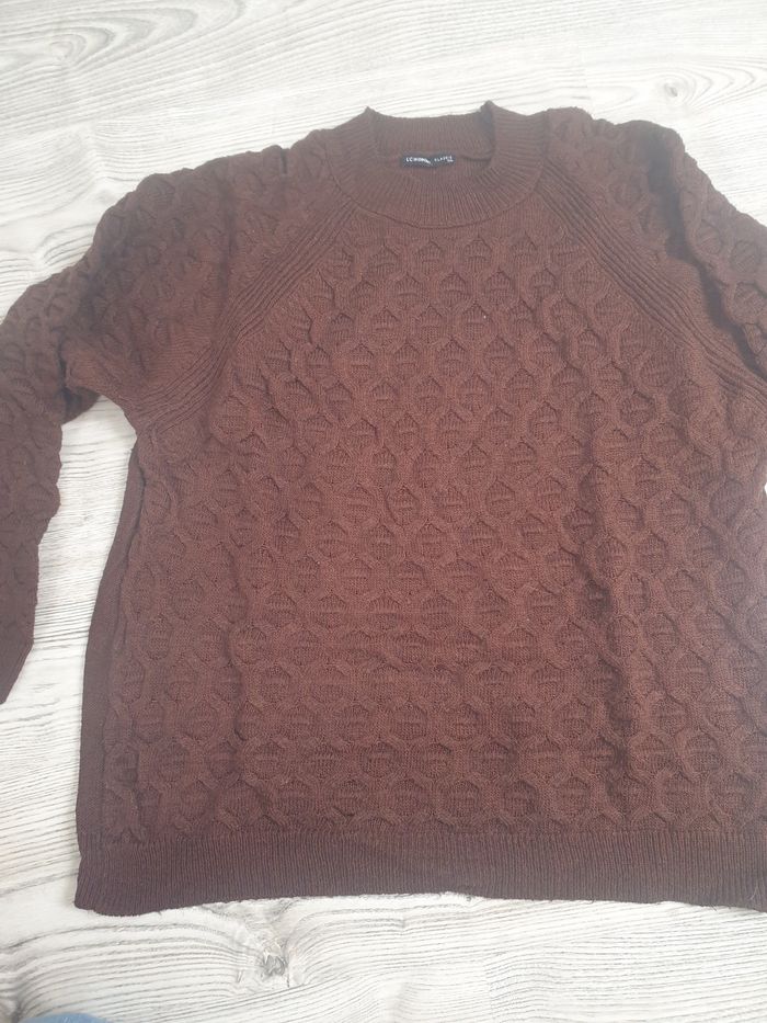 Pull marron femme