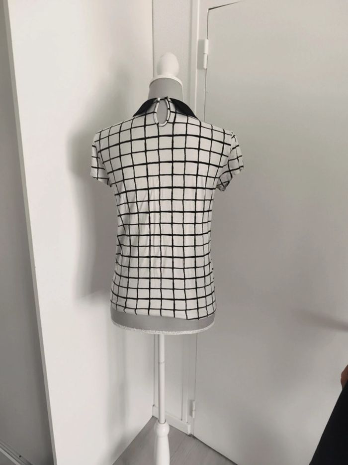 Haut carreaux noir et blanc - photo numéro 2