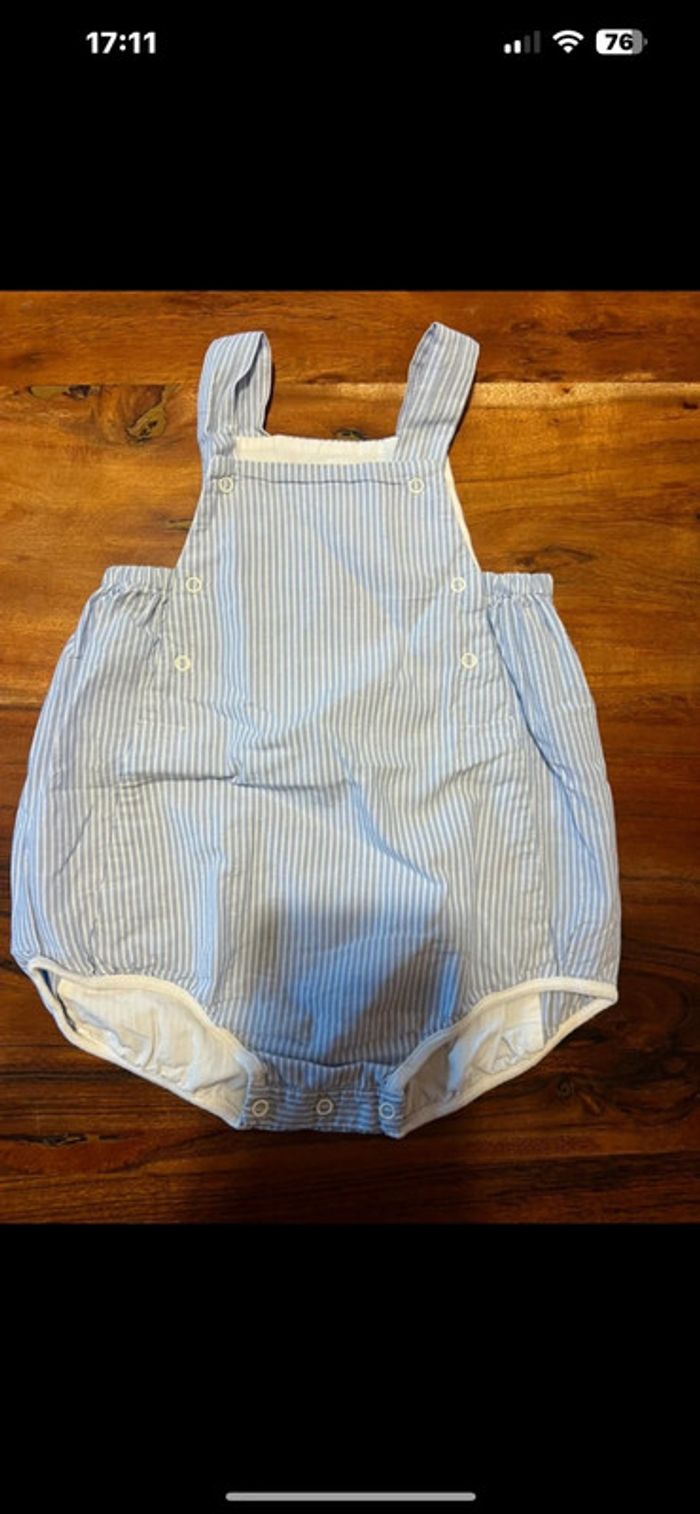 Salopette petit bateau fille 12 mois