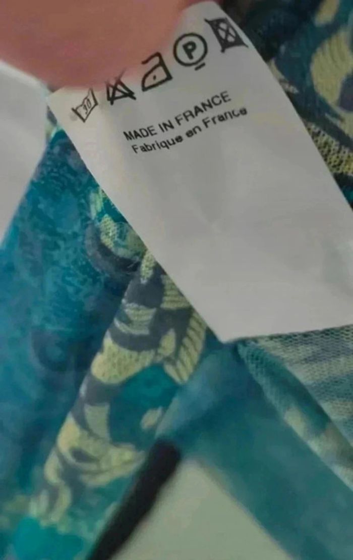 35 € Top imprimé en mesh vintage etam Made in france - photo numéro 5