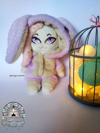 Peluche Doudou Poupée Lapin