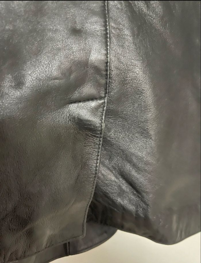 Veste en véritable cuir noir taille XL - photo numéro 6