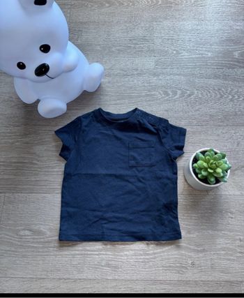 Tee-shirt bébé garçon bleu marine – Taille 6 mois – Kiabi