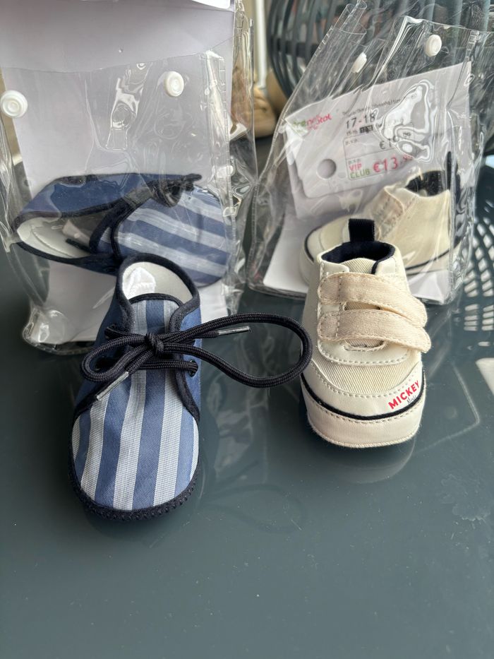 Lot 2 chaussures bébé garçon prénatal - photo numéro 2