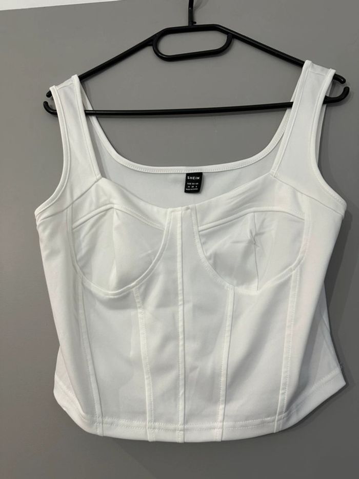 Petit top blanc Shein taille M