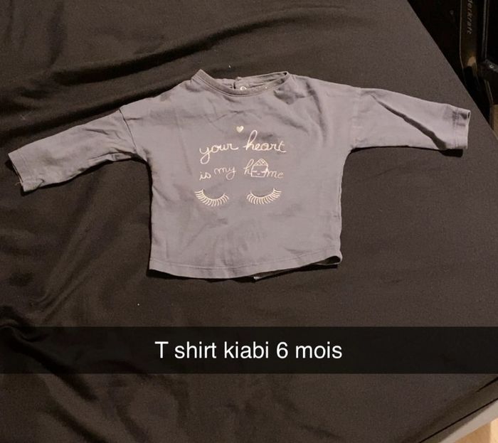 T shirt manche longue kiabi 6 mois