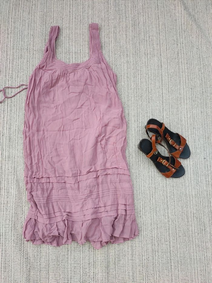 Robe Promod vieux rose T38 - photo numéro 2